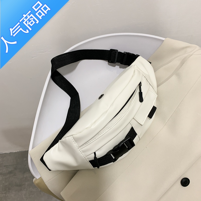FENGHOUins日系暗黑风胸包包女2021新款时尚复古斜挎包百搭工装学生腰包腰包男