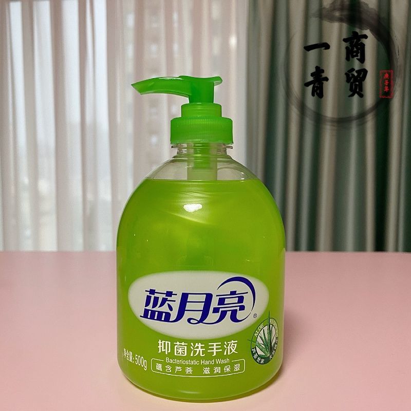 蓝月亮芦荟洗手液野菊花维生素E清香型抑菌补充装按压瓶 芦荟*2瓶(1个泵头+1个无泵头))