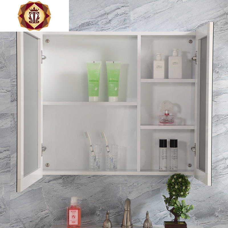 三维工匠卫浴镜箱太空铝浴室镜柜挂墙式镜面柜卫生间壁挂收纳柜厕所置