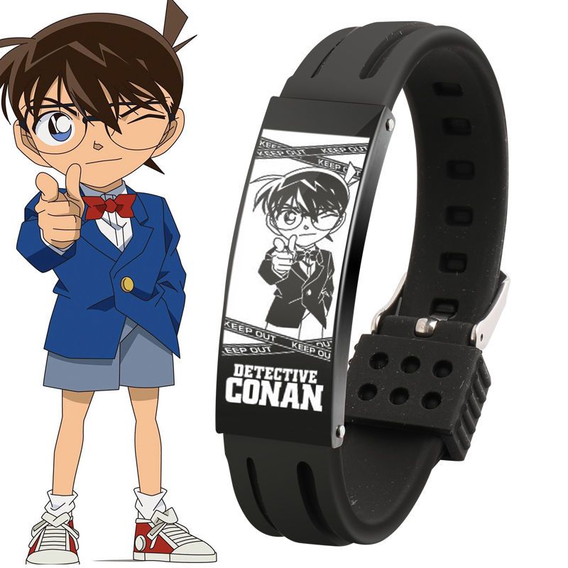 名侦探柯南手环动漫周边怪盗基德工藤新一轻薄防水手链生日礼物 怪盗