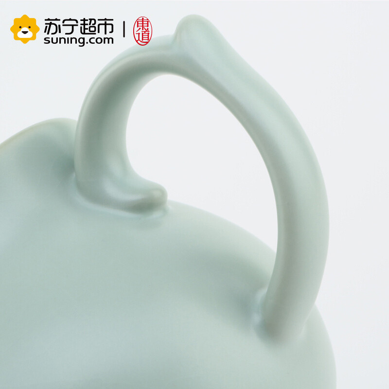 东道 汝窑 茶具配件 公道杯 有容茶海 经典造型 可养金线 天青色 色釉 陶瓷