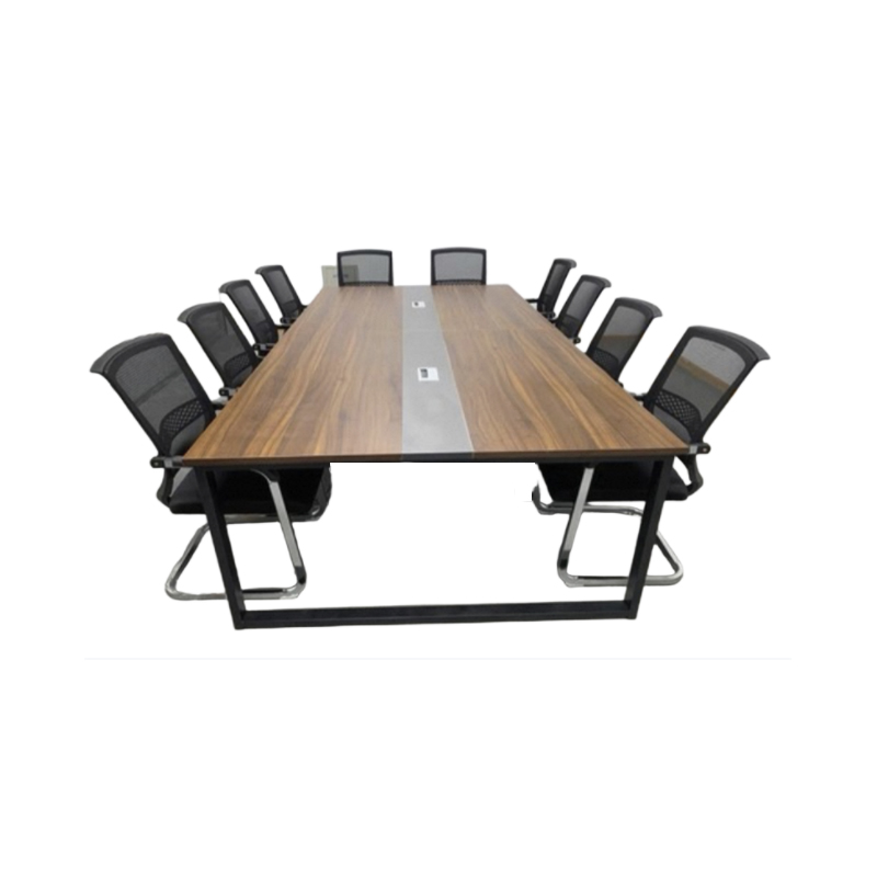 鑫金虎会议桌长条桌洽谈桌I4 2400*1200*750mm高清大图