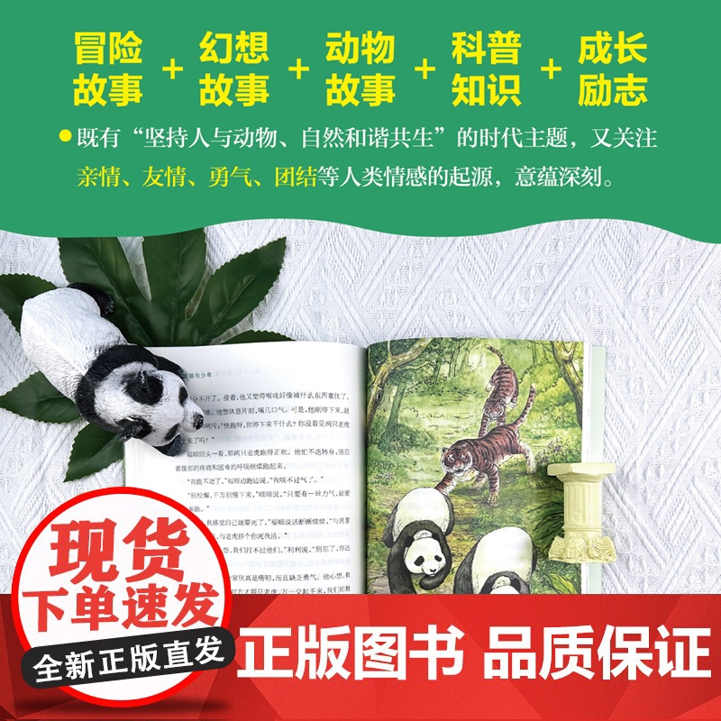 熊猫与少年 百花文艺出版社 fb 蒋林著 动物故事科普知识书籍高清大图