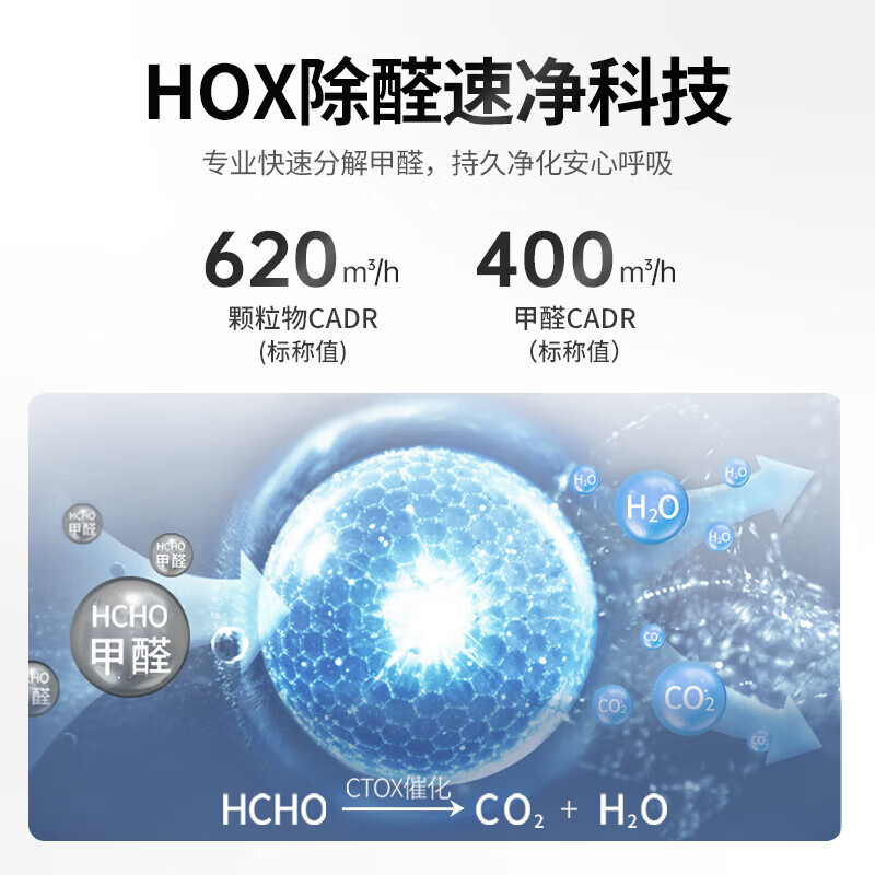 霍尼韦尔(Honeywell)空气消毒机除甲醛空气净化器 KJ620F-J22S