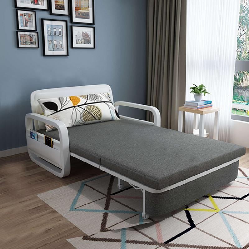 沙发床单人宽80cm可折叠两用单人折叠床多功能小户型阳台伸缩床视频