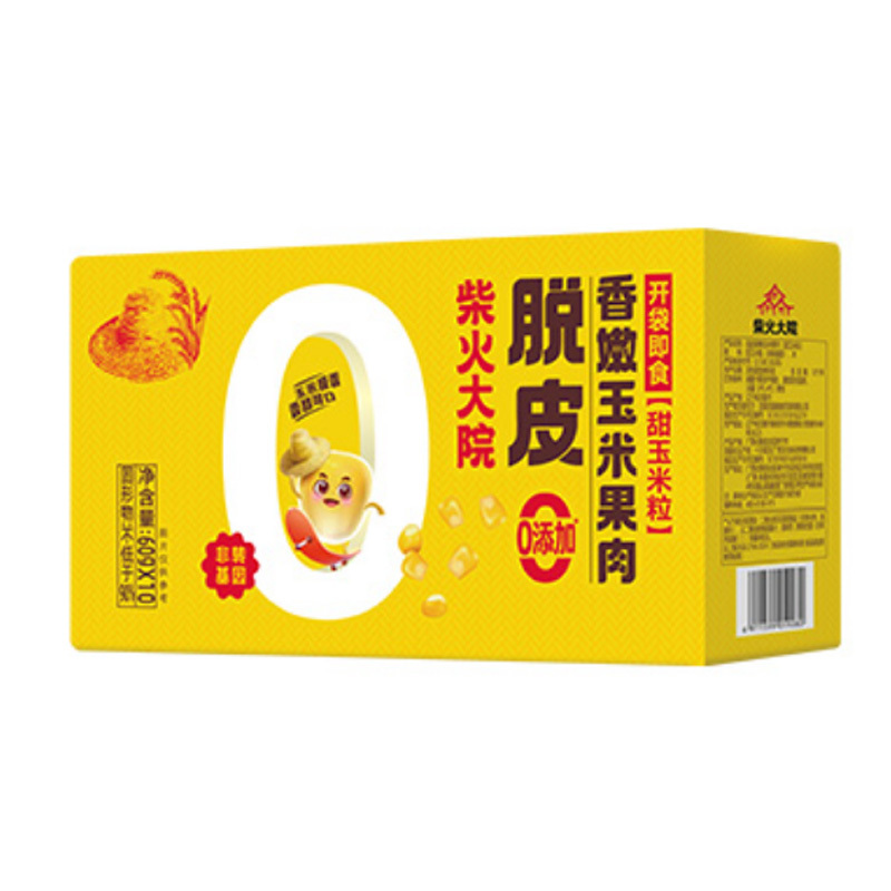 柴火大院水果玉米粒600g开袋即食脱皮香嫩玉米果肉(包装随机)