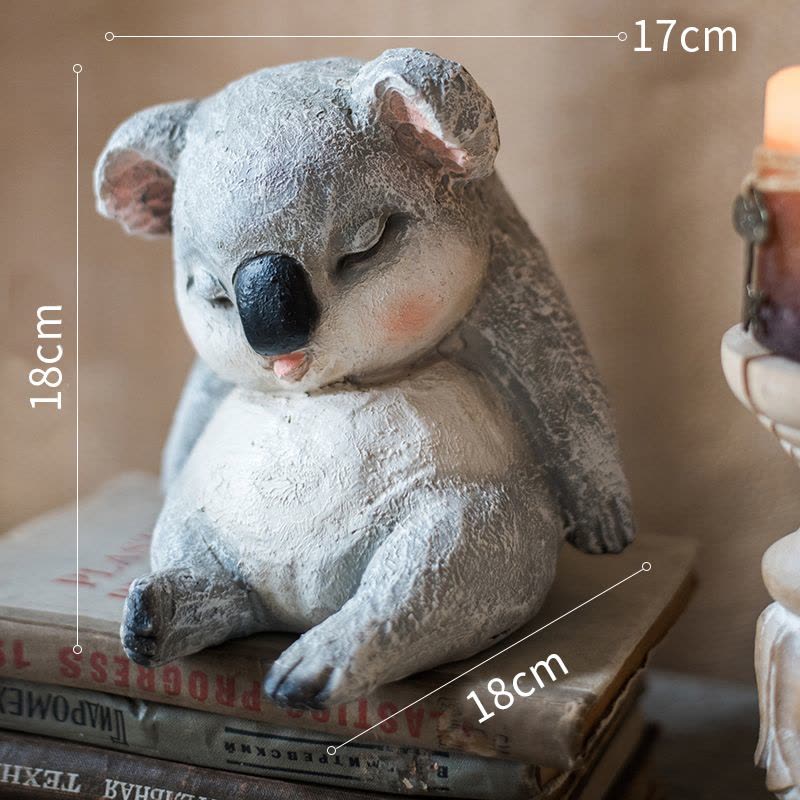 家柏饰(CORATED)瞌睡萌宠树脂摆件 狗狗 考拉树懒甜蜜情人节杂货花园 瞌睡小黄图片