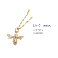 【直营】Lily Charmed 英国设计师品牌社交女王蜂 纯手工打造女士项链锁骨链 送恋人 925银