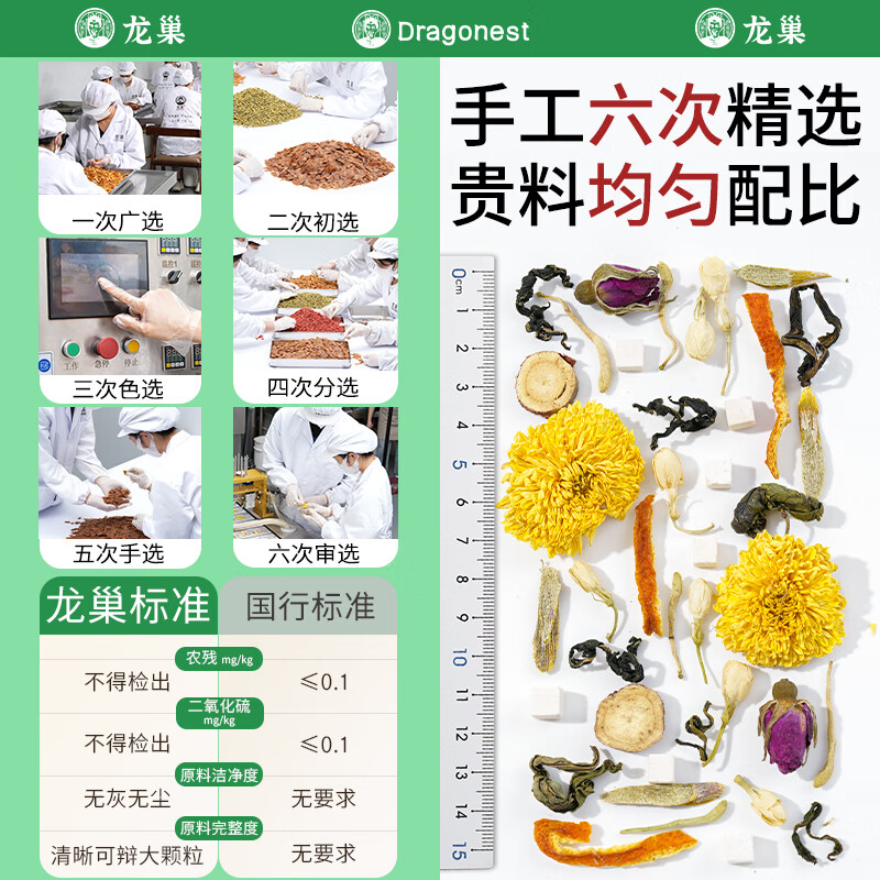 龙巢(Dragonest) 蒲公英石斛金银花茶高清大图