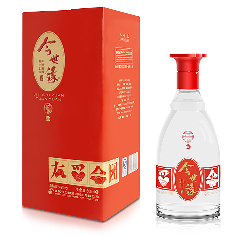 今世缘 团缘 团3 42度 500ml 单瓶 浓香型 白酒