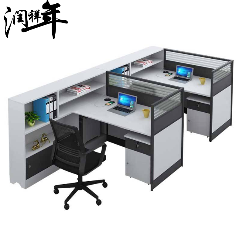 办公桌 屏风工位双人位PF380/张高清大图