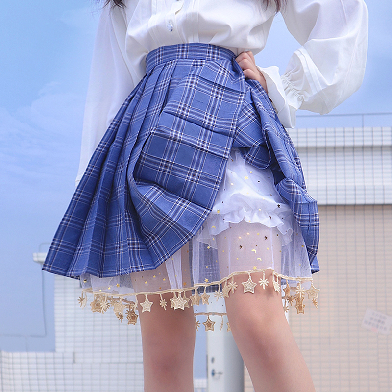 yibusheng安全裤jk制服女裙撑南瓜裤防走光蕾丝夏薄款jk打底裤下摆小