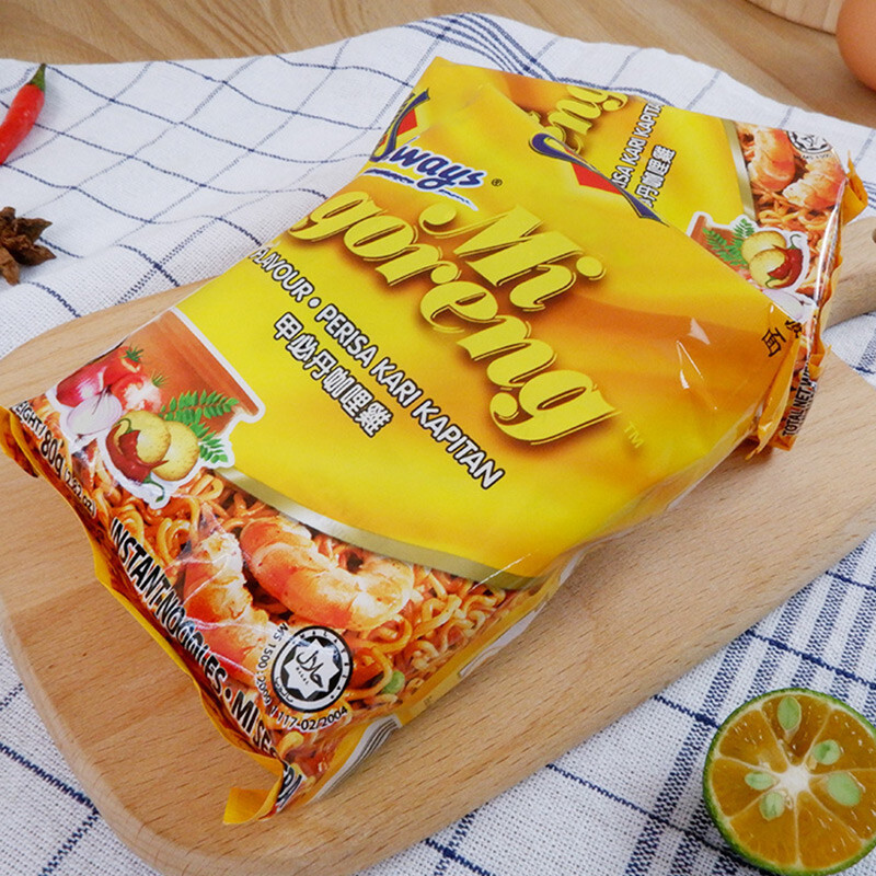 [特价清仓] 阮婆婆咖喱味捞面400g(含5包) 早餐速食便捷干拌面泡面