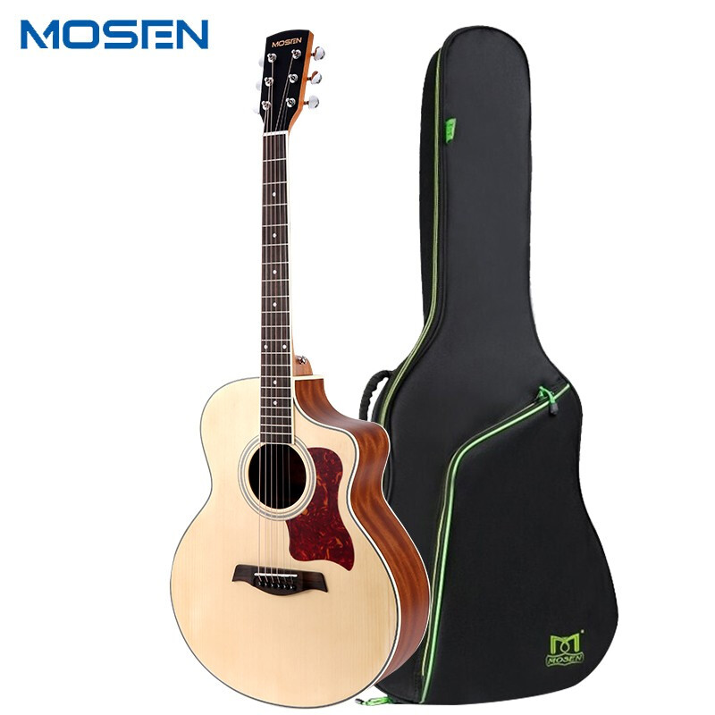 莫森mosenms50jf单板民谣吉他初学者面单木吉他jf桶型新手入门吉它