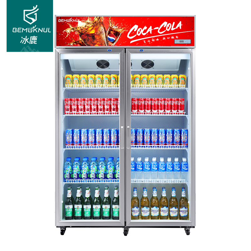 致烈（DEVOLE）饮料柜展示柜冷藏点菜柜保鲜立式冰柜双三门单门超市商用啤酒冰箱便利店冷饮冷柜