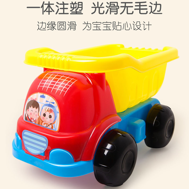儿童沙滩玩沙玩具车套装智扣挖沙铲子桶玩沙工具大号宝宝男女孩套装粉色沙滩车+沙漏12件套