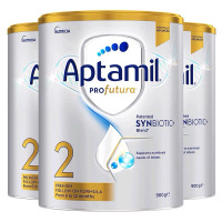 3罐装保税发澳洲爱他美(aptamil)白金版进口婴幼儿二段奶粉900g/罐装 爱他美铂金二段奶粉6-12个月包装随机发