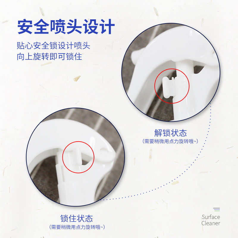 香港直邮SPEL斯碧林500ML免洗长效消毒液+150ML物表长效消毒单位家庭泡沫装