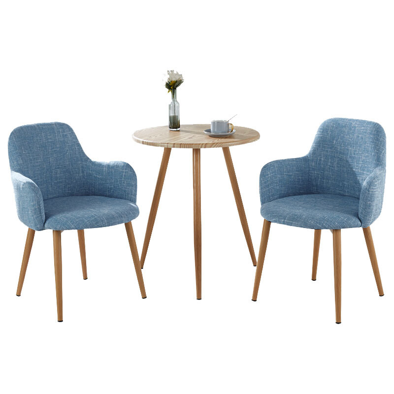 苏宁 金菲罗格 办公家具 会客休闲接待洽谈会议桌椅组合 一桌四椅高清大图