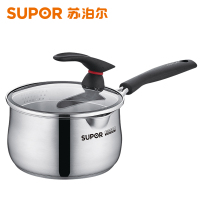 苏泊尔(SUPOR)奶锅ST16JA1小红圈304不锈钢巧立复底煮热牛奶锅辅食锅