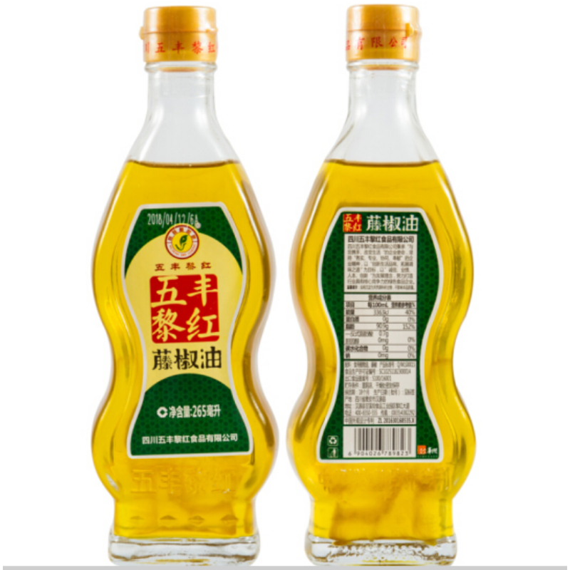 CCSM 五丰黎红 汉源藤椒油 265ml 凉拌佐料 四川调味料 265ml*12瓶/件