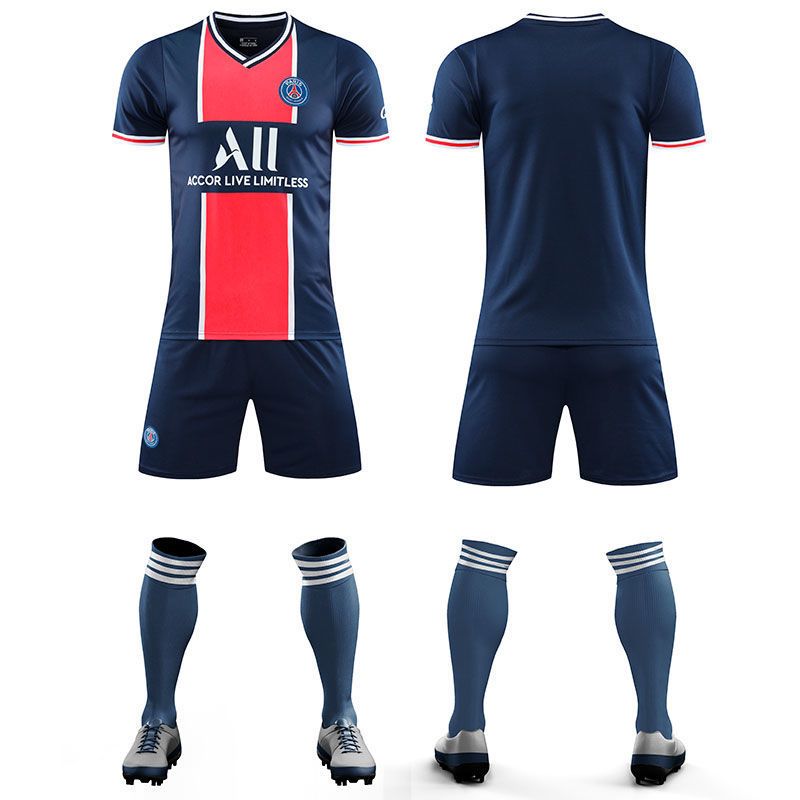 足球服套装男女定制训练服成人法国皇马尤文图斯c罗巴塞梅西球衣