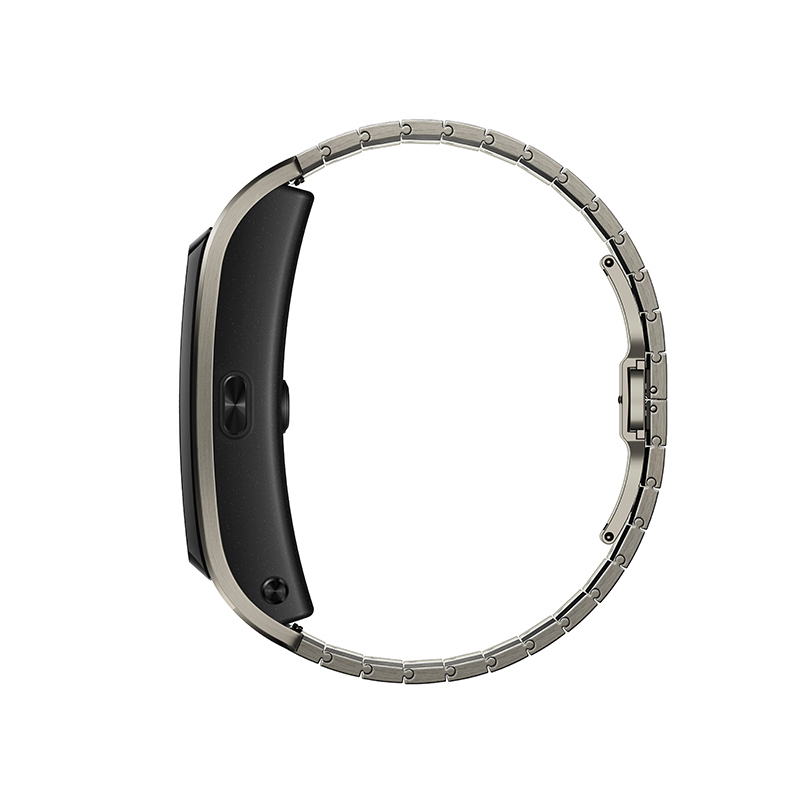 huawei华为智能手环b5时尚版钛金灰蓝牙耳机运动手环心率监测触控彩屏