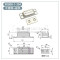 锌合金正面小号 其他 类米思米门吸(MISUMI) MGCB1磁碰 磁力扣 磁吸不锈钢门磁碰