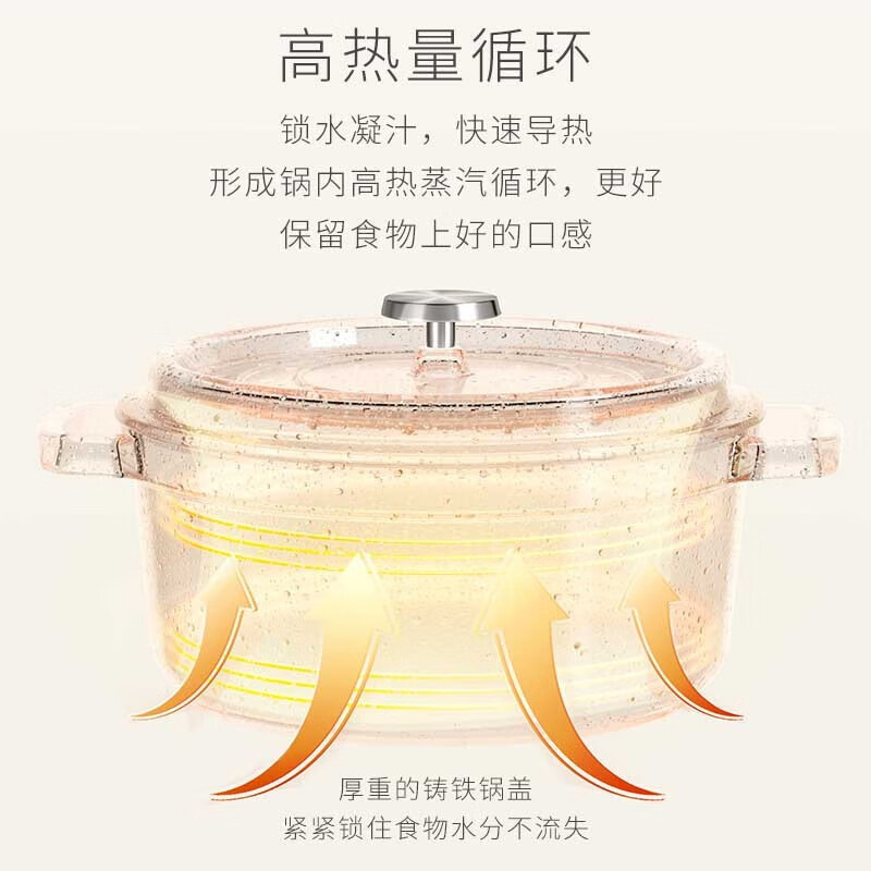 朗赫温仑山珐琅锅家用炖锅24cm高清大图