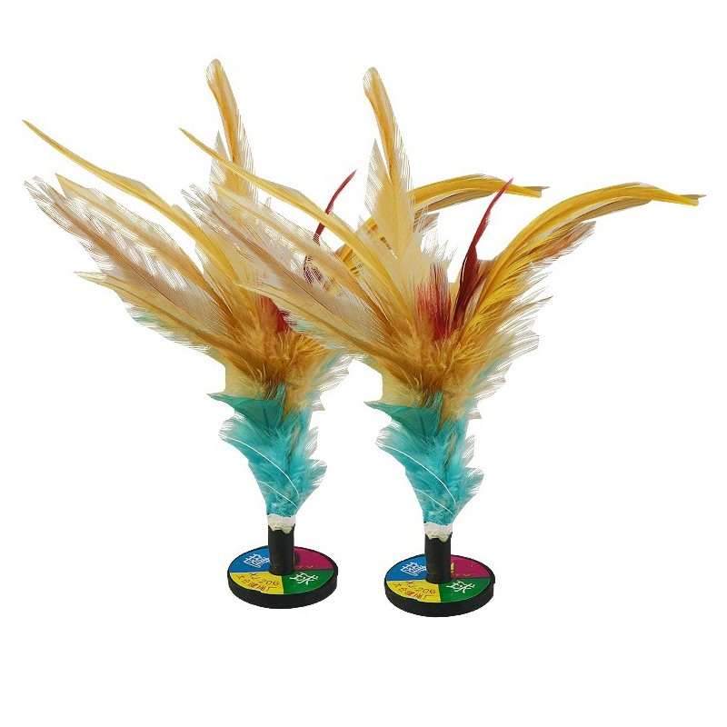 毽子闪电客成人健身小学生儿童专用毽球花毽比赛鸡毛键子