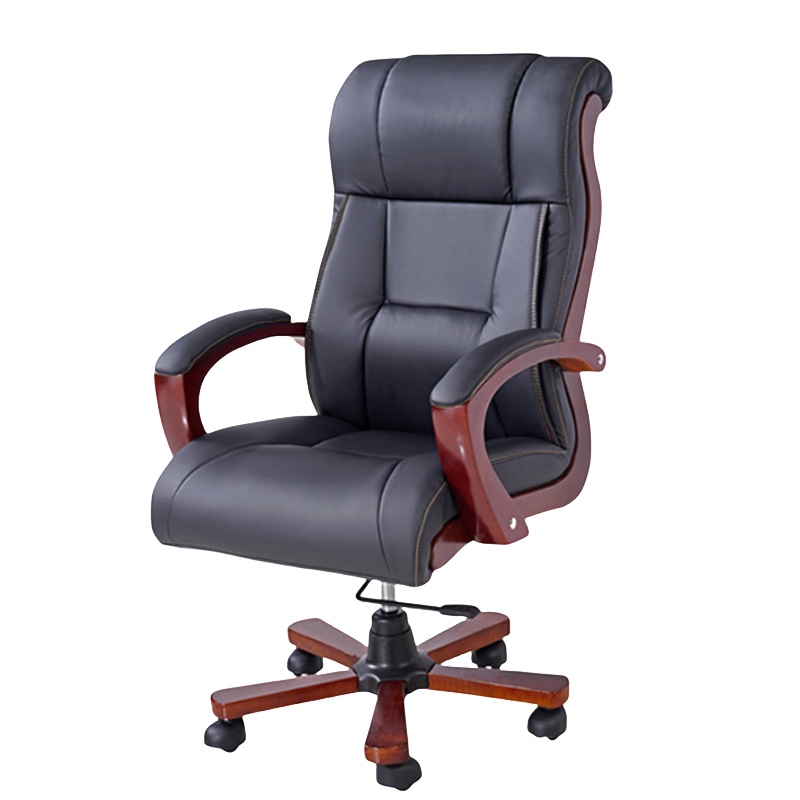 怡卓欧老板椅滑轮把高清大图
