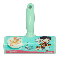 净得丽 家居粘尘纸手动吸尘器8816+通用替换纸芯*11卷-16CM组合套装