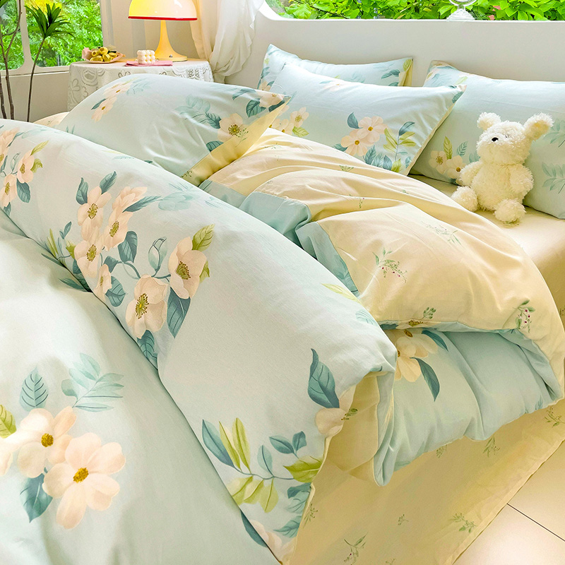 全棉印花亲肤四件套高清大图