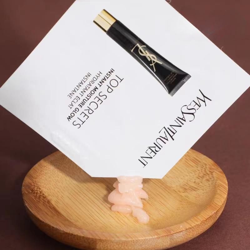YSL圣罗兰黑丝缎妆前乳亮颜亮肌乳1ml*5片体验装