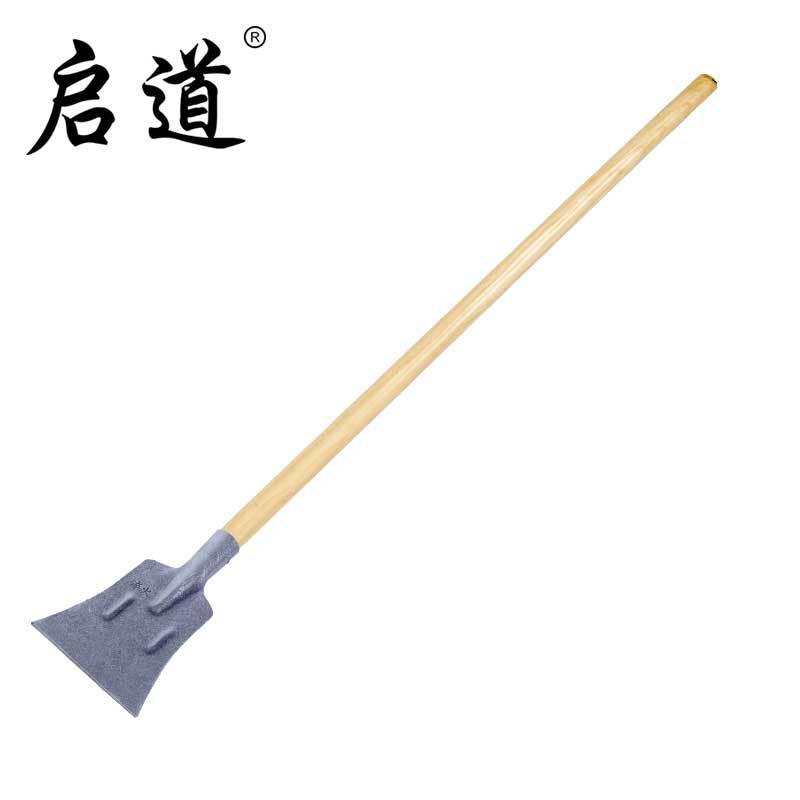 启道推雪板 除雪铲冰铲户外手推雪铲农用清雪除雪工具 斧型冰铲 (带直柄)