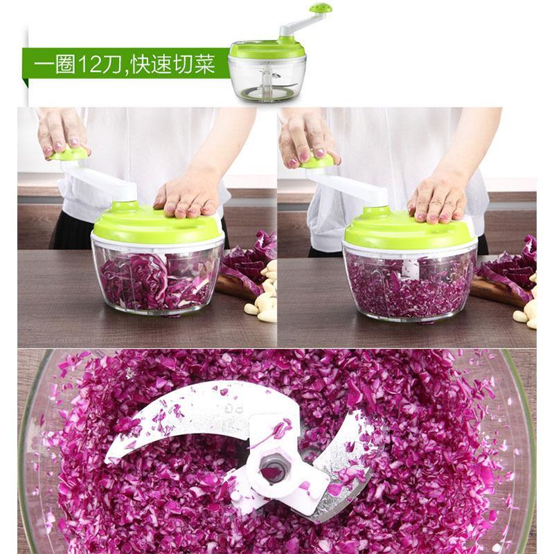 厨房多功能切菜器碎菜器家用手动绞肉绞菜机手摇绞馅机搅拌器
