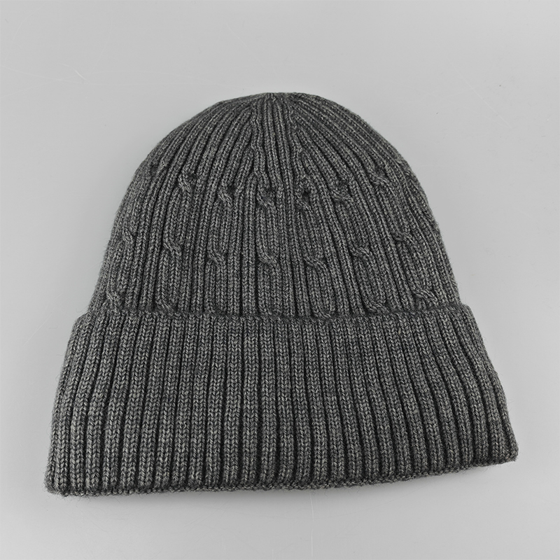 鸽护 毛线帽 GH171QDK-灰色 顶高清大图