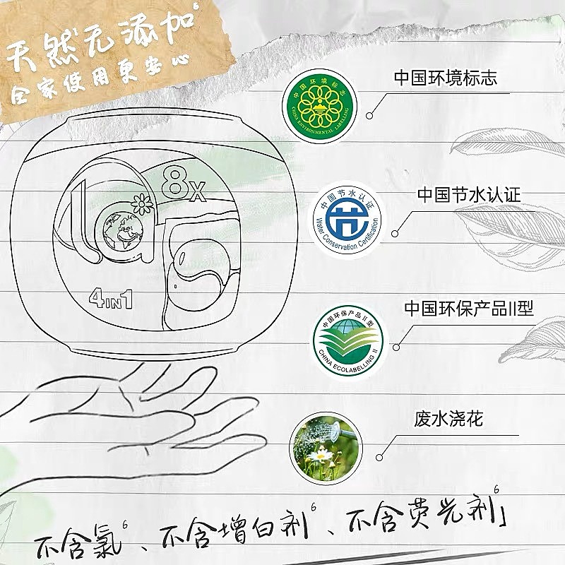 威露士La天然四合一洗衣凝珠38粒除菌持久留香浓缩洗衣液洗衣球 38粒(去渍)高清大图