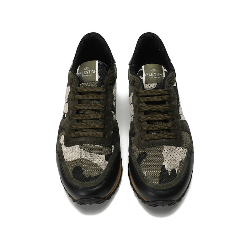 valentino华伦天奴男士织物配皮系带休闲运动鞋xy2s0723qrk
