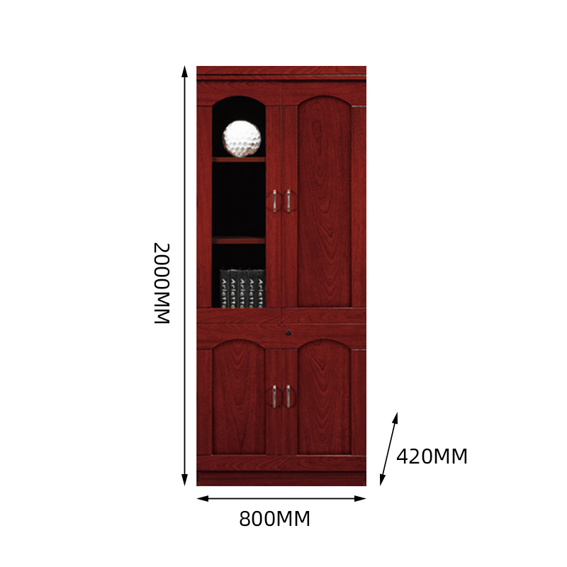 初嘉(CJ)CJ4052430 木质文件柜 二门 800*420*2000mm(单位:台)高清大图