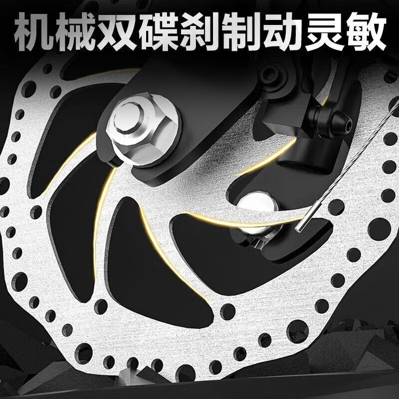 山地自行车儿童中小学生男女款变速18 20 22 24 26寸 单速宝+豪华版+后货架+车筐蓝色 26寸适合身高170-185厘米