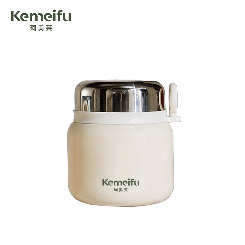 珂美芙 316不锈钢便携手柄焖烧杯 白色500ml 个