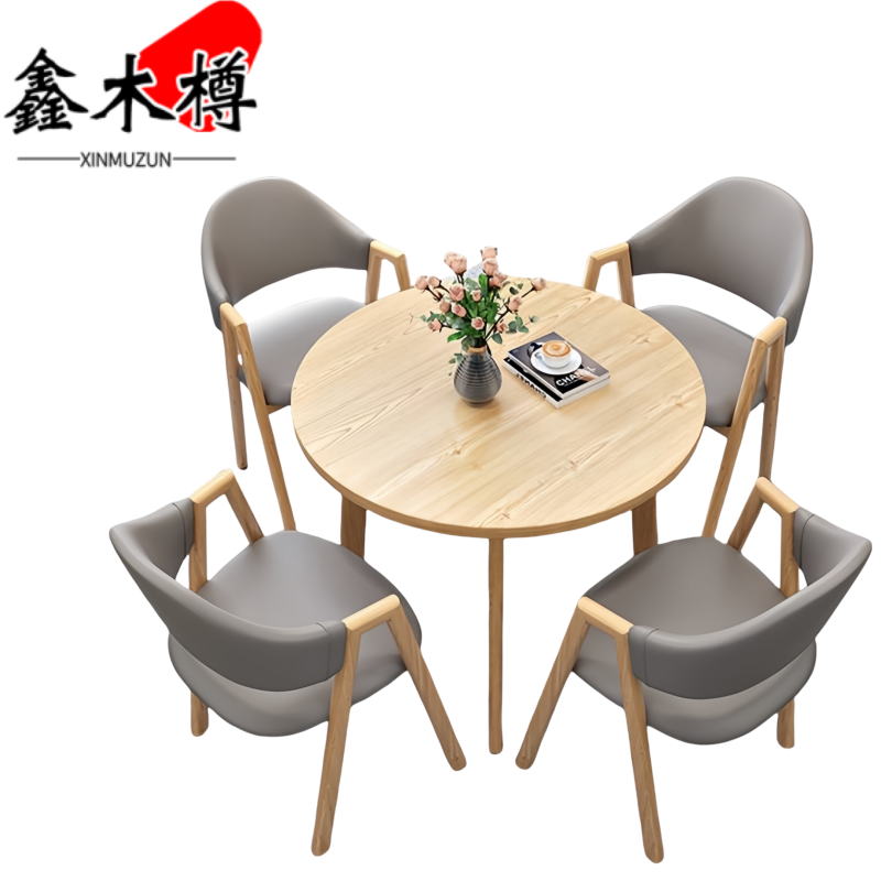 鑫木樽休闲桌椅4椅套高清大图