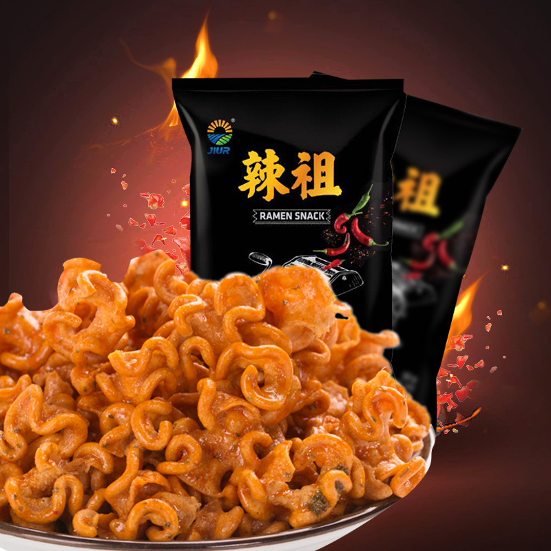 韩国进口 九日辣祖火鸡味卷 80g 麻辣干吃香脆小零食 休闲旅行外出膨化食品