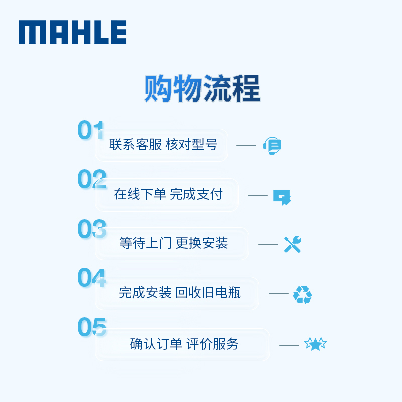 马勒蓄电池20-72适配速腾迈腾途观帕萨特凯迪拉克昊锐汽车电瓶