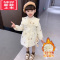 可莉允女童棉服冬季2022新款洋气宝宝薄棉衣冬装加厚外套儿童公主棉袄潮