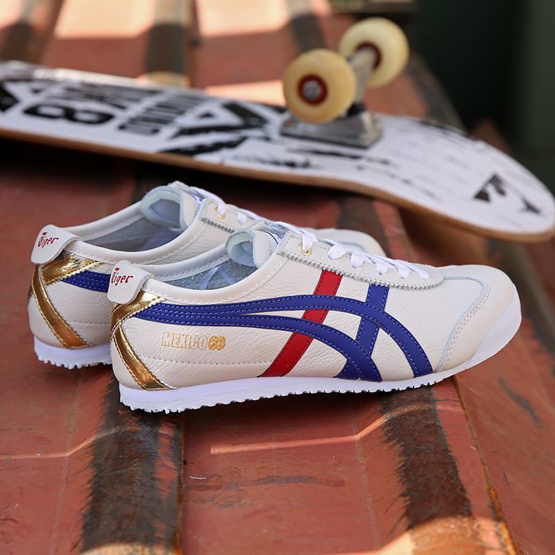 李宇春同款虎冢鞋tiger鬼虎经典男女鞋运动小白鞋一脚蹬d507l0152