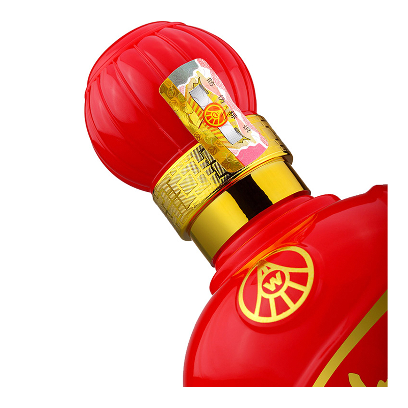 五粮液出品 万事如意酒 中国红 52度 500ml 单瓶装 浓香型白酒