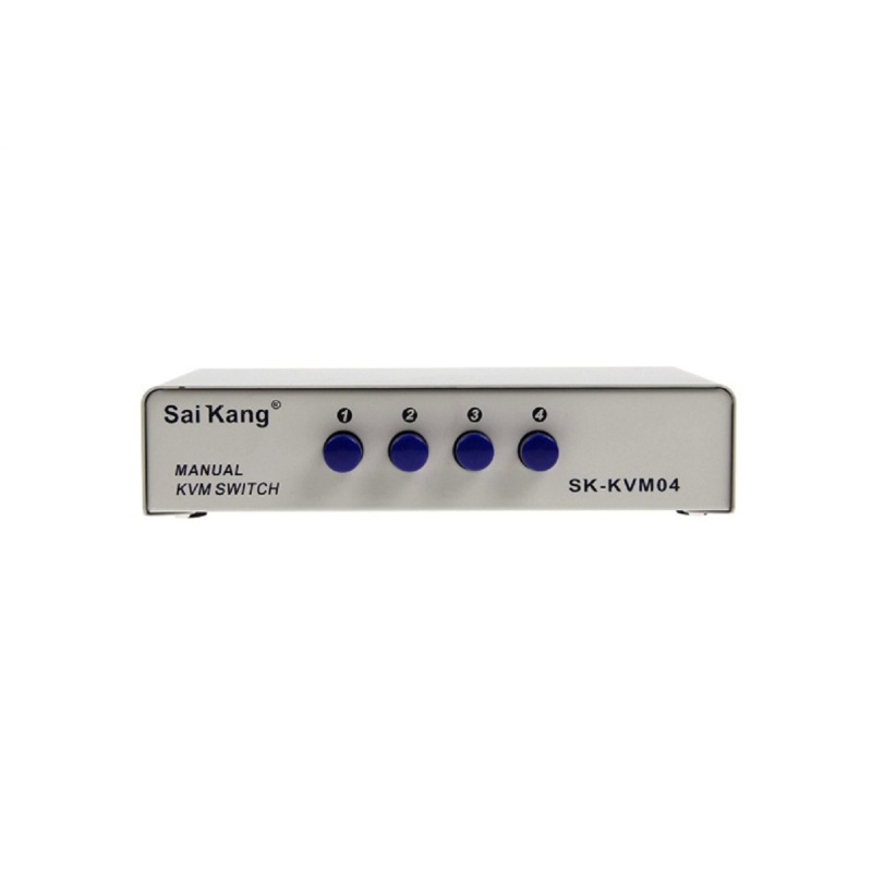saikang 赛康kvm 切换器电脑vga接口显示器共享2口4口自动PS2连接SK-3000