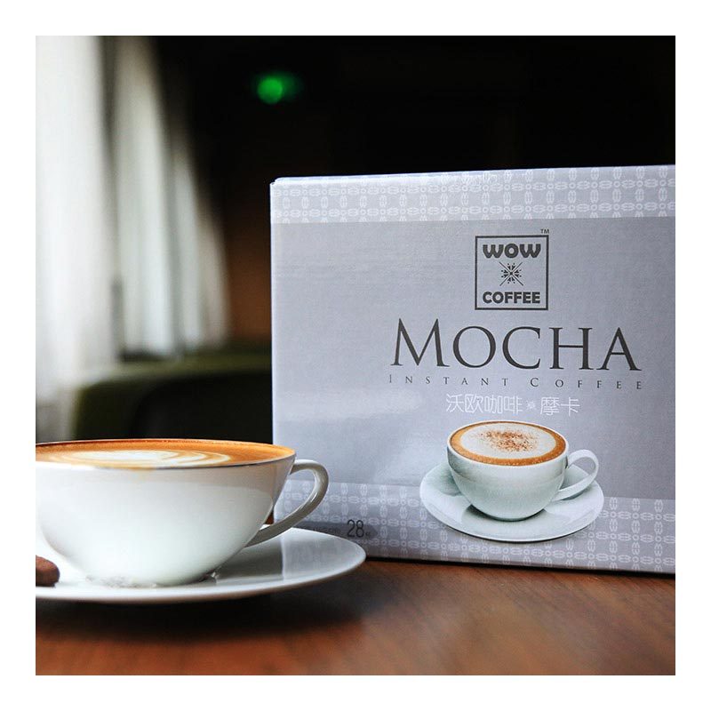[苏宁超市]沃欧咖啡(WOW COFFEE) 摩卡即溶咖啡420g(15g*28条) 速溶系列